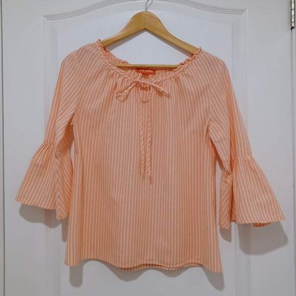 Joe Fresh Statement Sleeve Top - Peach - Picture 1 of 5